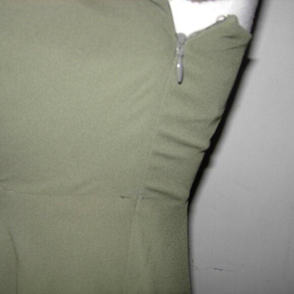 Express Olive Green Dress XS - Picture 3 of 8